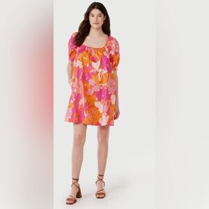 FREE ASSEMBLY SQUARE NECK MINI DRESS